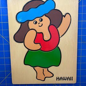 Hulla Girl & Fish Wood Puzzle
